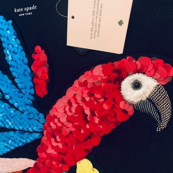 Kate Spade Jeweled Sequin Black Bag Purse NWT - Picture 7 of 8